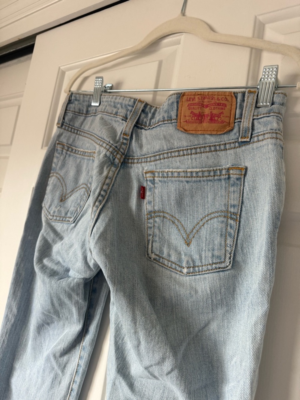 Levi's women’s bootcut Light Wash Blue Denim Jeans